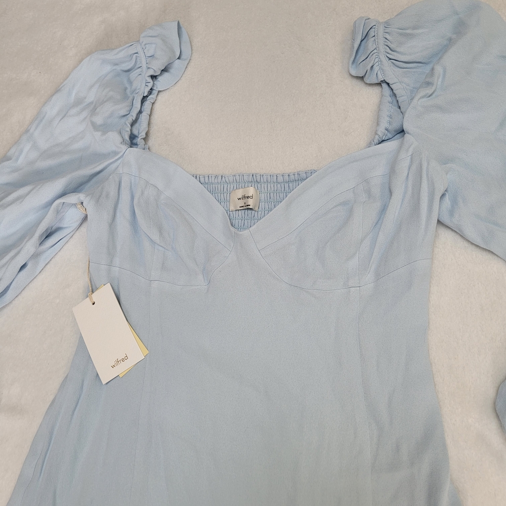 Wilfred Light Blue Mini Dress